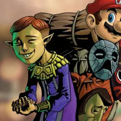 Character Happy Mask Salesman