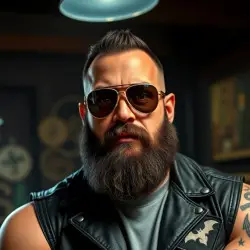Charakter Bats Biker