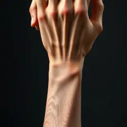 Arm with absurdly muscular leg