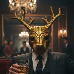 The VIP with the Deer Mask