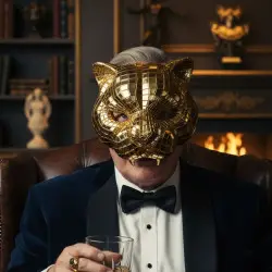 The VIP with the Panther Mask