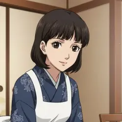 The housekeeper at Amagi Inn