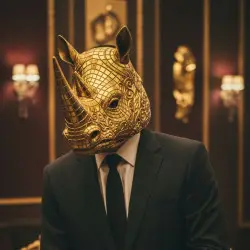 The VIP with the Rhino Mask