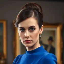 The Woman in the Blue Dress