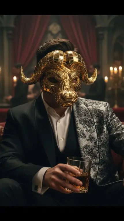 The VIP with the Bull Mask