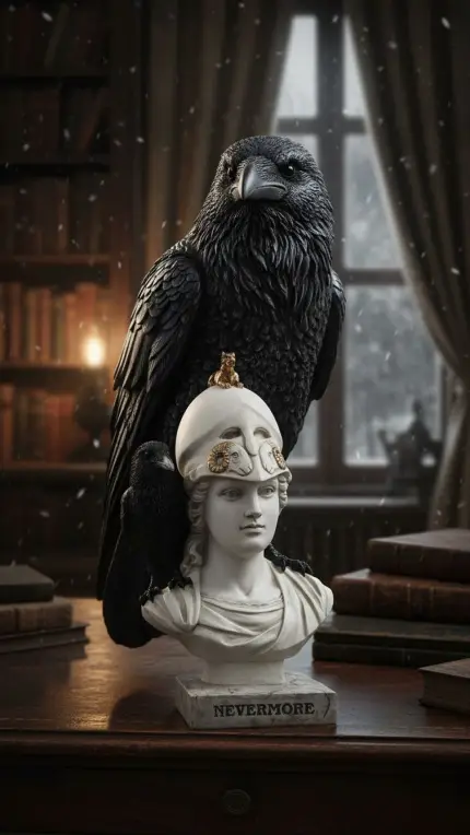 The Raven on the Bust of Palla