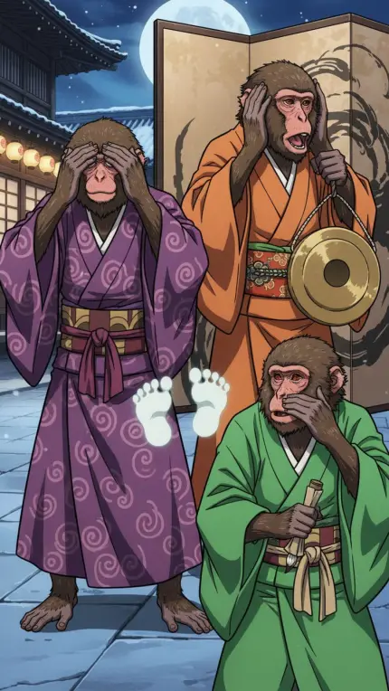 Folding Screen Monkeys