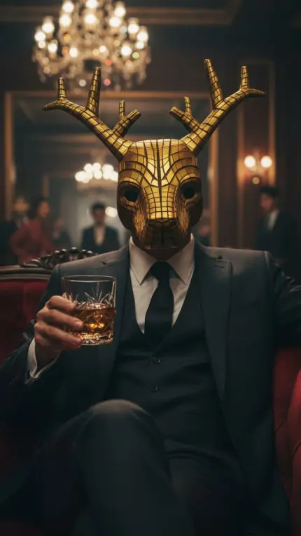 The VIP with the Deer Mask