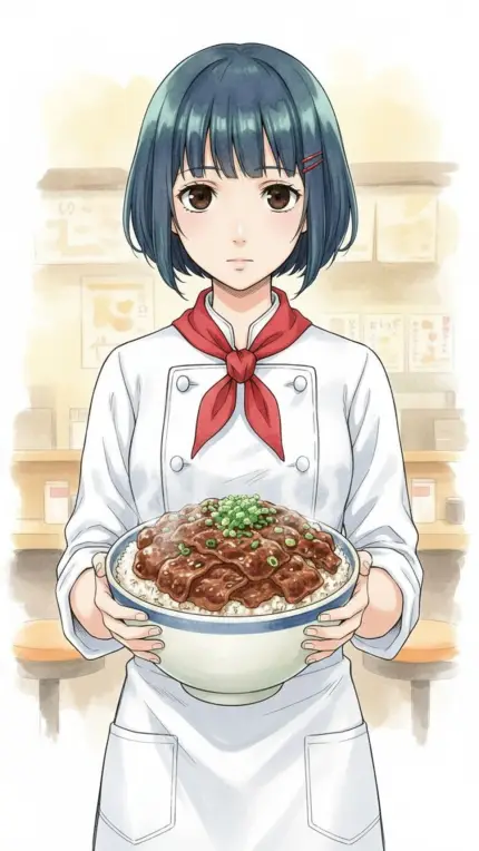 The Beef Bowl Shop Girl