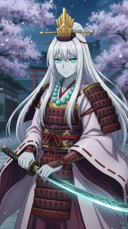 Okami Warrior Shinto Priestess