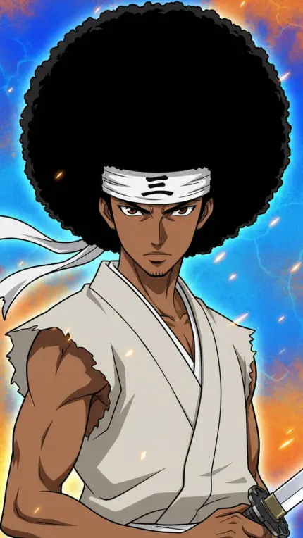 The Afro-Haired Man