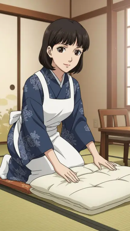 The housekeeper at Amagi Inn
