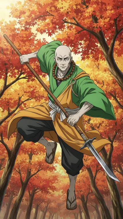 Senpou Monk Green Robes