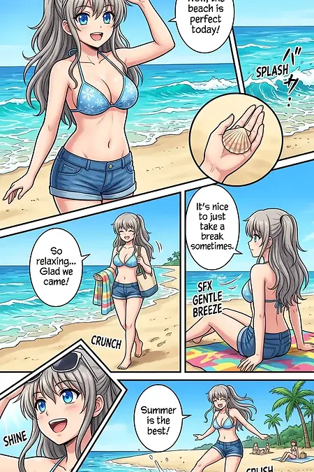 Nao Tomori ❄️ Light Blue Snowflake Bikini.