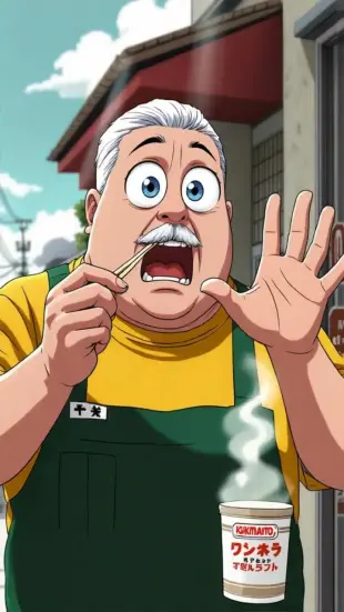 AI Video: surprised expression, eyes widening, mouth slightly open