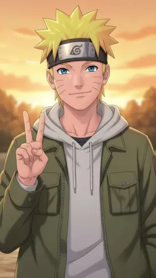 AI Video: peace sign, relaxed smile, chill vibe