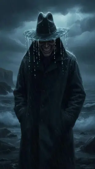 AI Video: **Video Motion Prompt:**

She tips wide-brimmed hat, revealing a weathered,...