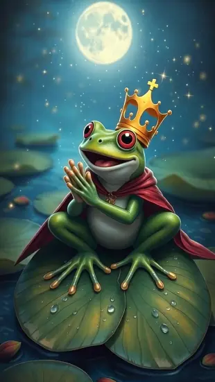 AI Video: thinking deeply, looking up, clapping hands, excited expression