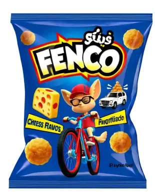 AI Video: قم بيفيديو اعلاني عن شيبس فينكو لذيذ بطعم جبنة بتصوير سنمائي محترف