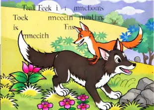 AI Video: tail in motion, fox smile