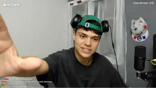 AI Video: That the person transforms into a wolf and comes out of the window at the...