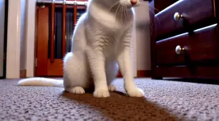 AI Video: يوه وړه سپينه پيشو په کور کې ناسته وه.
ناڅاپه يو رنګه بال ورغی.
پيشو په...