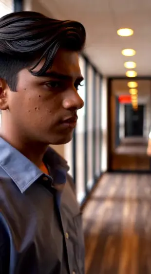 AI Video: A boy who is from Rajasthan, he is in Udaipur and he works in a hotel, he...