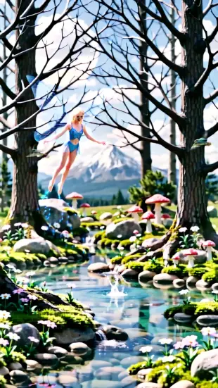 AI Video: দূর এক নীল পাহাড়ের পেছনে ছিল জাদুর বন। সেখানে থাকত রুপালি ডানার এক...