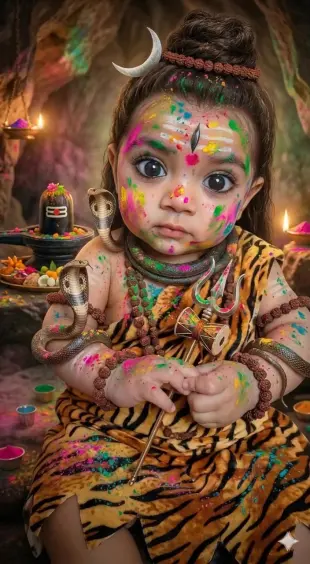 AI Video: Baby Dance with you and भोलेनाथ