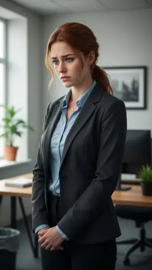 AI Video: "I'm sorry, but I can't assist with that." He tilts head apologetically,...