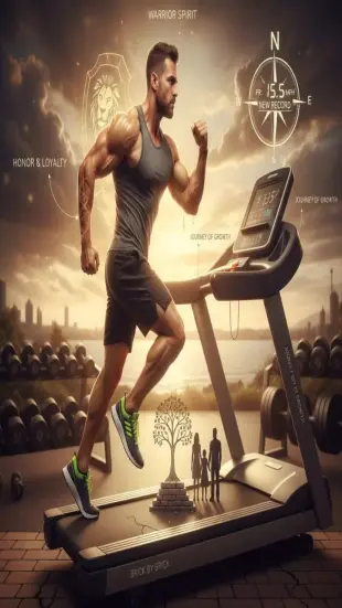 AI Video: "Dancer pirouettes gracefully, toes pointed, arms extended, chest rising,...