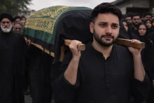 AI Video: Make people crying and saying "mere Ayatollah,mere ayatollah" with sad mood.