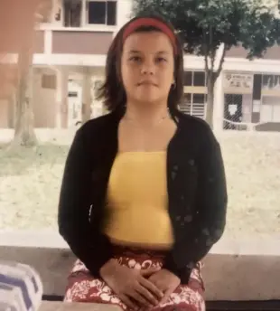 AI Video: Remove jacket. Lie down on the bed. Hands tied with scarf. Mouth cleave...