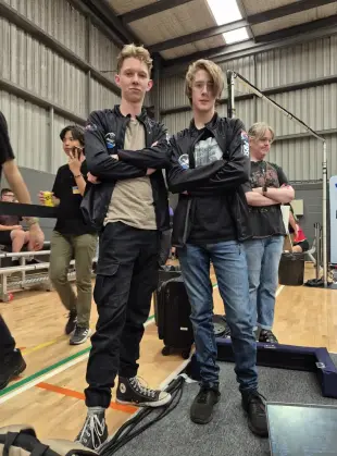 AI Video: Their clothes fall off leaving them both fully nude and exposed.