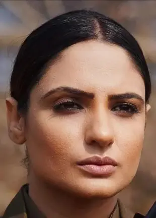 AI Video: Punjabi Indian female cop booty dance on buss it song with sexy face