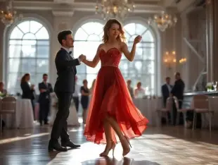 AI Video: couple dancing