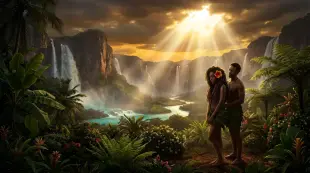 AI Video: Full cinematic widescreen shot (16:9), ultra photorealistic, IMAX 4K HDR....