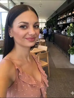 AI Video: Make her remove her clothes, lean forward, start performing sloppy hard blow...