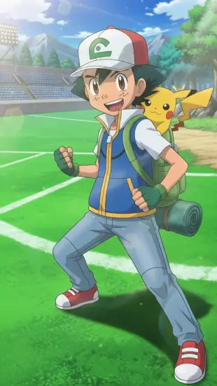 AI Video: He grins wide, mouth stretching, fingers rhythmically twitching against his...