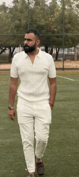 AI Video: Make this person walking in slow may cinematic version