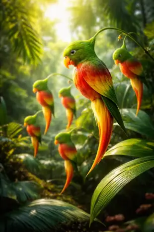 AI Video: A cinematic wildlife scene of a majestic leopard walking slowly through a...