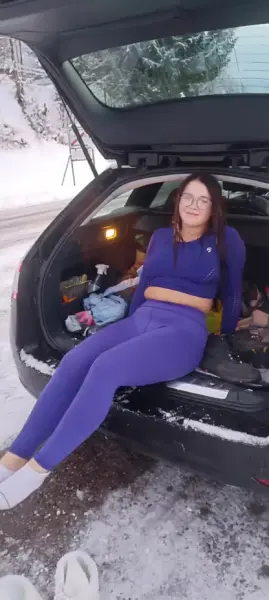 AI Video: Woman spreads her legs. Woman lifts  her shirt. Woman touches her boobs.