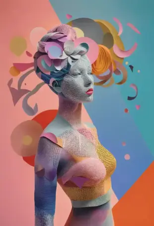 AI Video: make it look like lenticular image when rotates from left to right