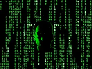 AI Video: The  digits are going up and down and blink  the head  turn whrigt  and...