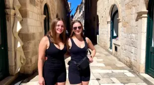 AI Video: The girls undressing and becoming naaked, bare  chested with nothing below...