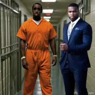 AI Video: The 2 men begin fighting