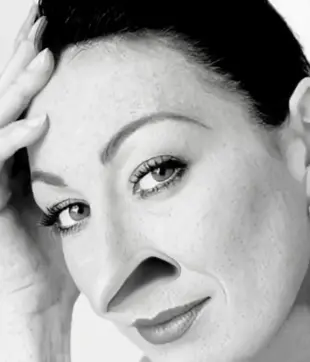 AI Video: the woman takes a very long deep breath thru her nose with her mouth shut....