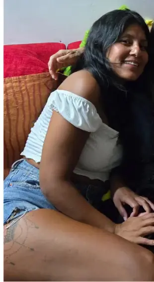 AI Video: The girl spreads her legs and touches her pussy