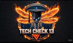 AI Video: The mechanical dragonfly with wings of fire wearing dark black sunglasses and...