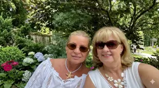 AI Video: the characters smile at each other and give each other a nice hug and say I...